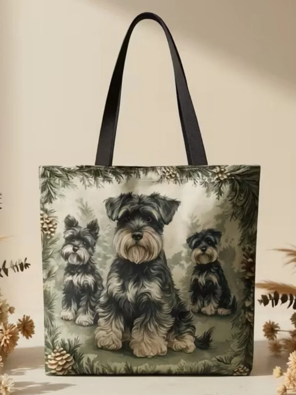 1pc Schnauzer Tote Bag Suitable for Travel & Dog-Themed Gift NWOT